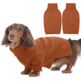 IECOii dachshund sweater on dog shows warm turtleneck comfort for cold days