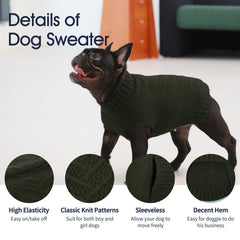 IECOii dog sweater holiday-ready warmth for festive occasions.