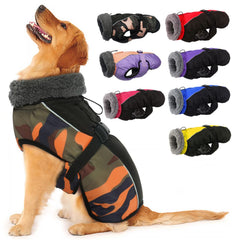 IECOii extra warm dog coat front view highlights snug fit and plush fleece
