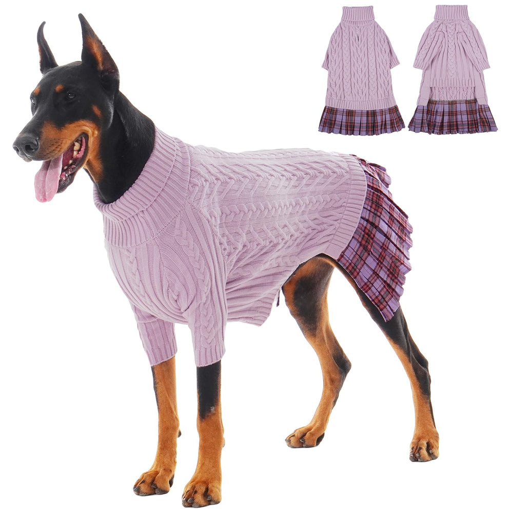 IECOii Girl XXXL sweater front view highlights warm knit and festive purple color