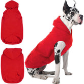 IECOii warm dog hoodie 4XL front view demonstrates snug warmth for giant breeds.
