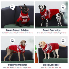 IECOii warm turtleneck dog sweater offers extra insulation on cold days.