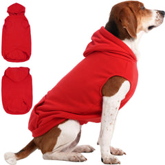 IECOii XL dog sweater in polar fleece keeps large dogs warm during chilly walks.