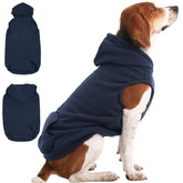 IECOii XL dog sweater front view with cozy fleece warmth for cold walks