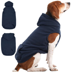 IECOii XL dog sweater front view with cozy fleece warmth for cold walks