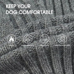 IECOii XXL dog sweater back length 20-9 inches for full coverage