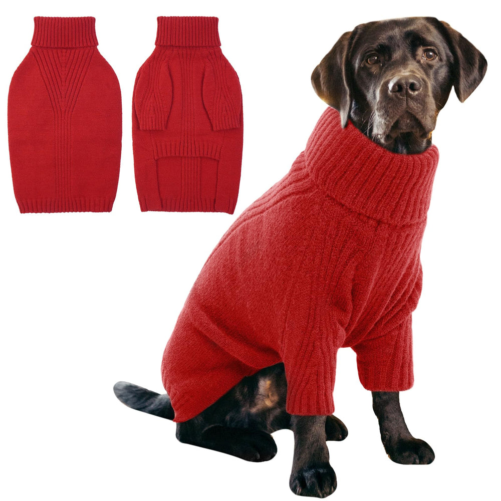 IECOii XXL dog sweater chest size fit showing large breeds warmth