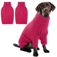 IECOii XXL dog sweater chest-size view highlights warmth for large breeds