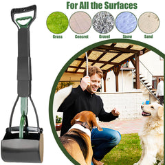ienjoyed dog pooper scooper 28-inch height reduces bending and strain