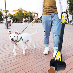 ienjoyed heavy-duty pooper scooper with durable spring handles tough messes quickly