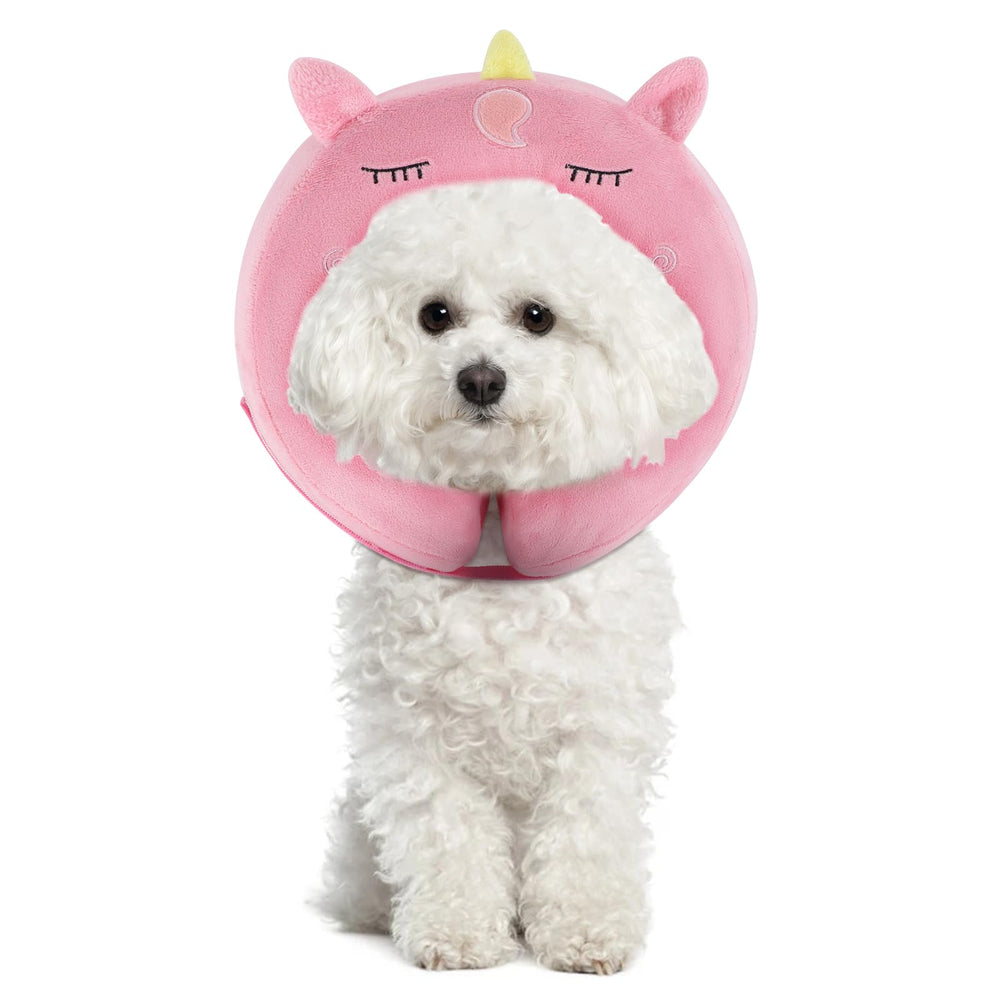 IEUUMLER inflatable recovery dog collar unicorn XL setup - easy fit for gentle post-op protection.