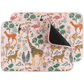 IEUUMLER washable dog pee pad forest pattern two-pack keeps floors dry.