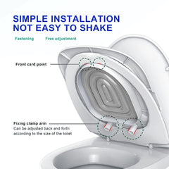 IFASHIHOME cat toilet training kit in-use with cat on the trainer for reduced mess