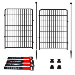 IGOOUO dog playpen outdoor 36-high secures medium and large dogs outdoors.