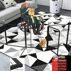 IGOOUO dog playpen indoor outdoor use highlights rustproof metal and versatile placement