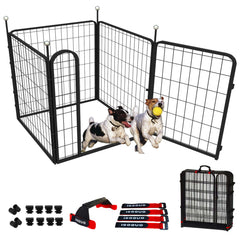 IGOOUO portable dog crates playpen 32in open door for easy access during playtime