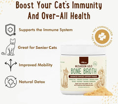 iHeartCats mushroom blend six types emphasizes immune-friendly nutrition