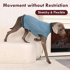IKIPUKO dog sweater premium fabric blend provides soft warmth.
