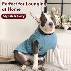IKIPUKO dog sweater sleeveless design enables easy on-off and freedom of movement.