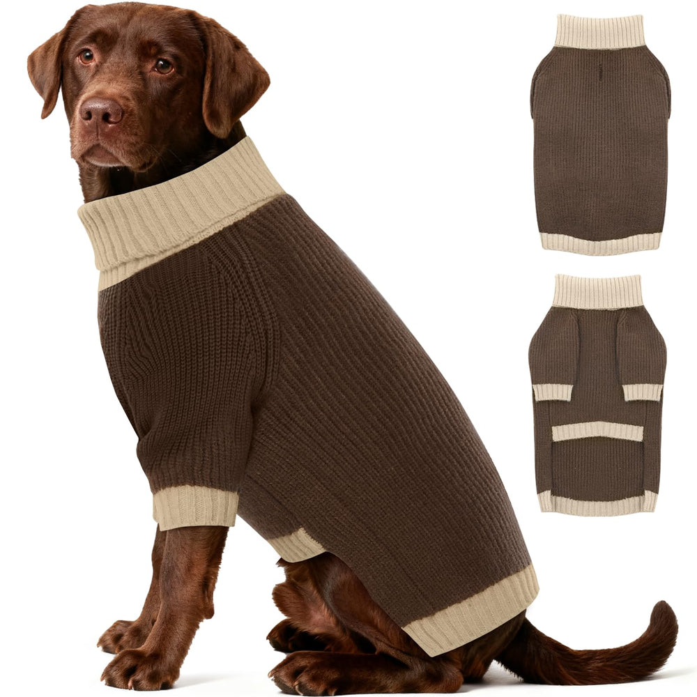 IKIPUKO XXXL turtleneck sweater offers cozy warmth for large breeds.