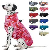 IKIPUKO winter dog coat chest-size X-Large fits large dogs for reliable warmth on walks.