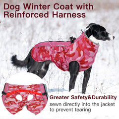 IKIPUKO waterproof nylon outer with fleece lining keeps dogs dry and cozy in rain.