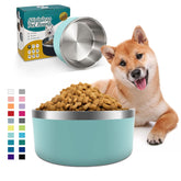 ikitchen dog bowl 40oz mintgreen with insulated design for mess-free meals.