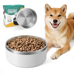 IKITCHEN dog bowl stainless-steel 40oz with non-slip base.