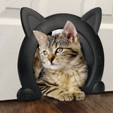 ikuso cat door interior view, durable ABS for long-lasting use.