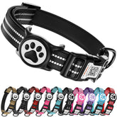 ILFINDYOU AirTag dog collar large black side view shows durable build for large dogs.