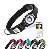 ilFindYou reflective collar with AirTag holder for XS size keeps pets visible during evening walks.