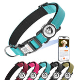 ILFindYou reflective dog collar with AirTag holder shines at night for safer evening walks