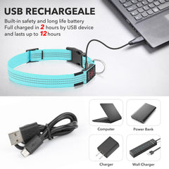 Illumifun LED dog collar adjustable buckle strap for comfortable fit