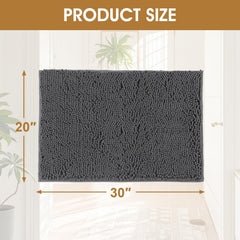 IM HOME muddy door mats dense absorbent pile showing texture