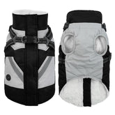 IECOii Warm Small Dog Coat Harness with D Ring - Black, Small, Zip Dog Jacket Winter Reflective, Fleece Lined Snowsuit, Pet Clothes for Yorkshire Terrier, Bichon, Shih Tzu