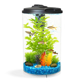 Koller Products AquaView 3-Gallon 360 Aquarium shown as a compact viewing centerpiece