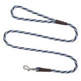 Mendota Pet Snap Leash - British-Style Braided Dog Lead, Made in The USA - Arctic Blue, 3/8 in x 6 ft - for Small/Medium Breeds