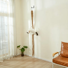SHENGOCASE Cat Climbing Rope — 6.56 Ft Wall-Mounted Jute Climbing Pole (1.9