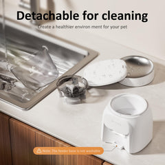 IMIPAW PET feeder's removable dishwasher-safe bowl and tank simplify cleaning
