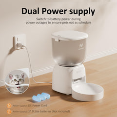 IMIPAW PET Timed Feeding Dispenser image emphasizes 1 to 10 meals per day flexibility.