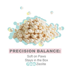 IMMHABI 7mm pellets close-up highlights paw-friendly size and less mess.