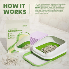IMMHABI cat pee pads 10-count illustrating odor-absorbing quick-drying surface for mess-free changes.