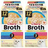 INABA Churu broth chicken-tuna pouch ready to add hydration and flavor to meals.
