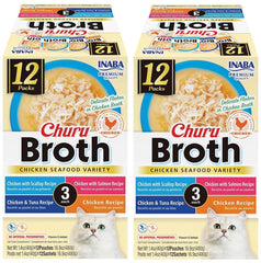 INABA Churu broth chicken-tuna pouch ready to add hydration and flavor to meals.