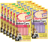 INABA Churu cat treat front pack image highlighting indoor care and high moisture