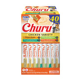 INABA Churu chicken-tube closeup for creamy hand feeding.