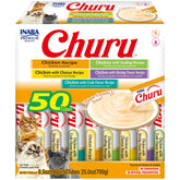 INABA Churu chicken variety tube close-up showing creamy texture and high moisture