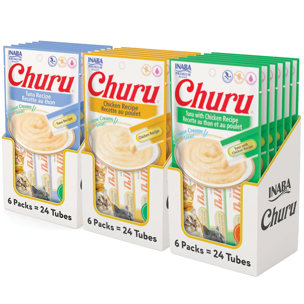 INABA Churu hand-fed tube close-up for interactive bonding during treat time.