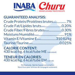 INABA Churu pack of four tubes per pack for convenient serving