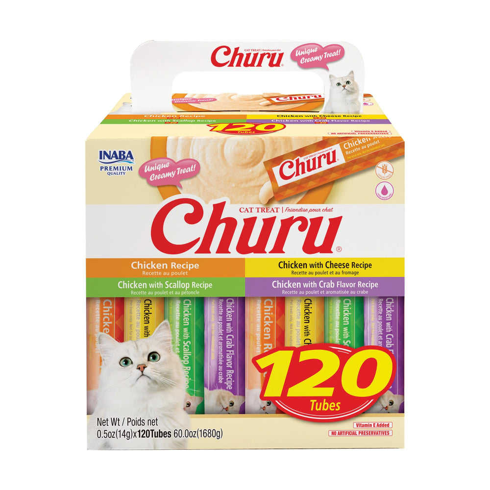 INABA Churu chicken tube close-up highlighting creamy texture for hydration and flavor